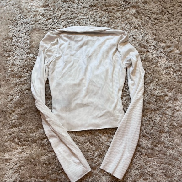 Urban Outfitters Button Down Ribbed Collared Shirt - Picture 3 of 4